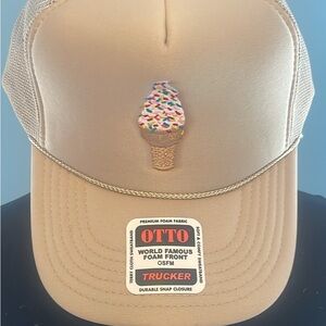 Embroidered Ice Cream Trucker Hat NWT